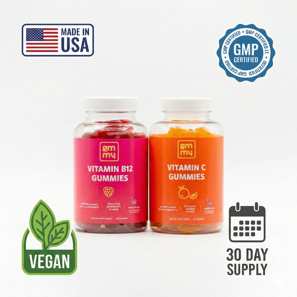 Energy & Immunity Gummies Bundle (B12 + Vitamin C)